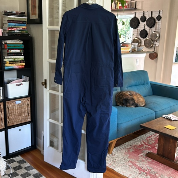 NWOT Title Nine Rosie Utility Long Sleeve Jumpsuit (L/Midnight) - Picture 2 of 7
